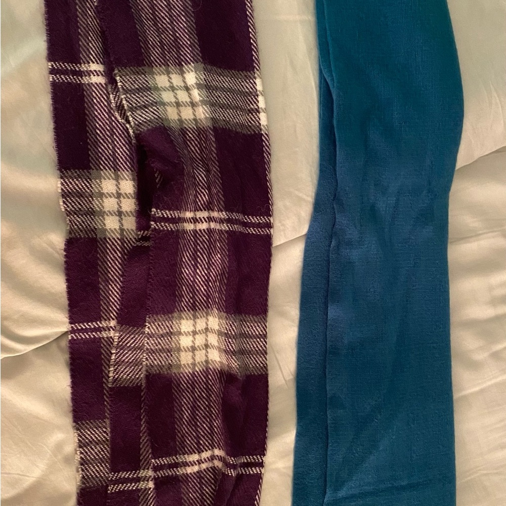 Plaid Purple and Merona Turquoise Scarf Set